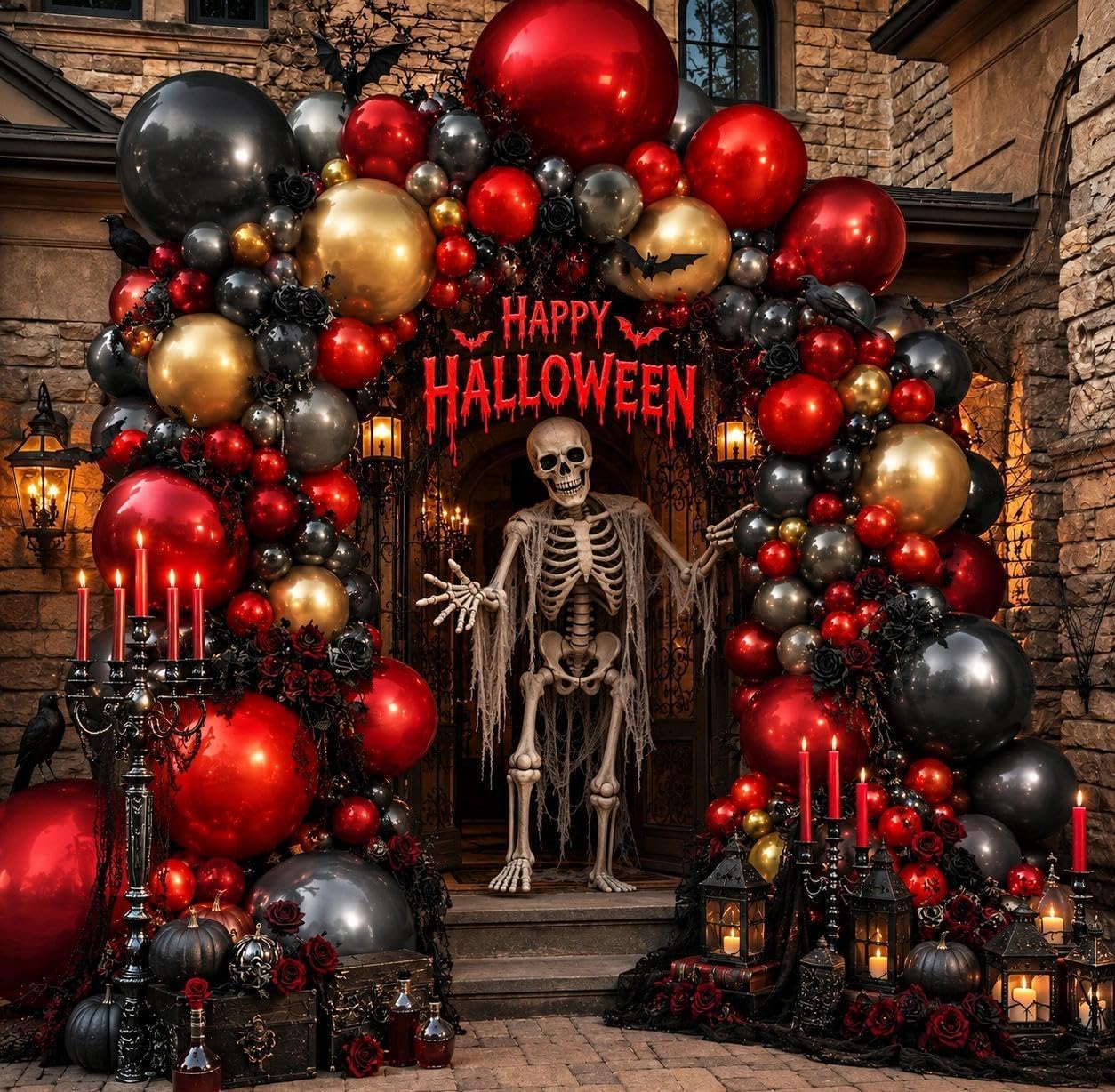 Balloon Arch Kit - Cadılar Bayramı Balon Kemeri Seti Çift
