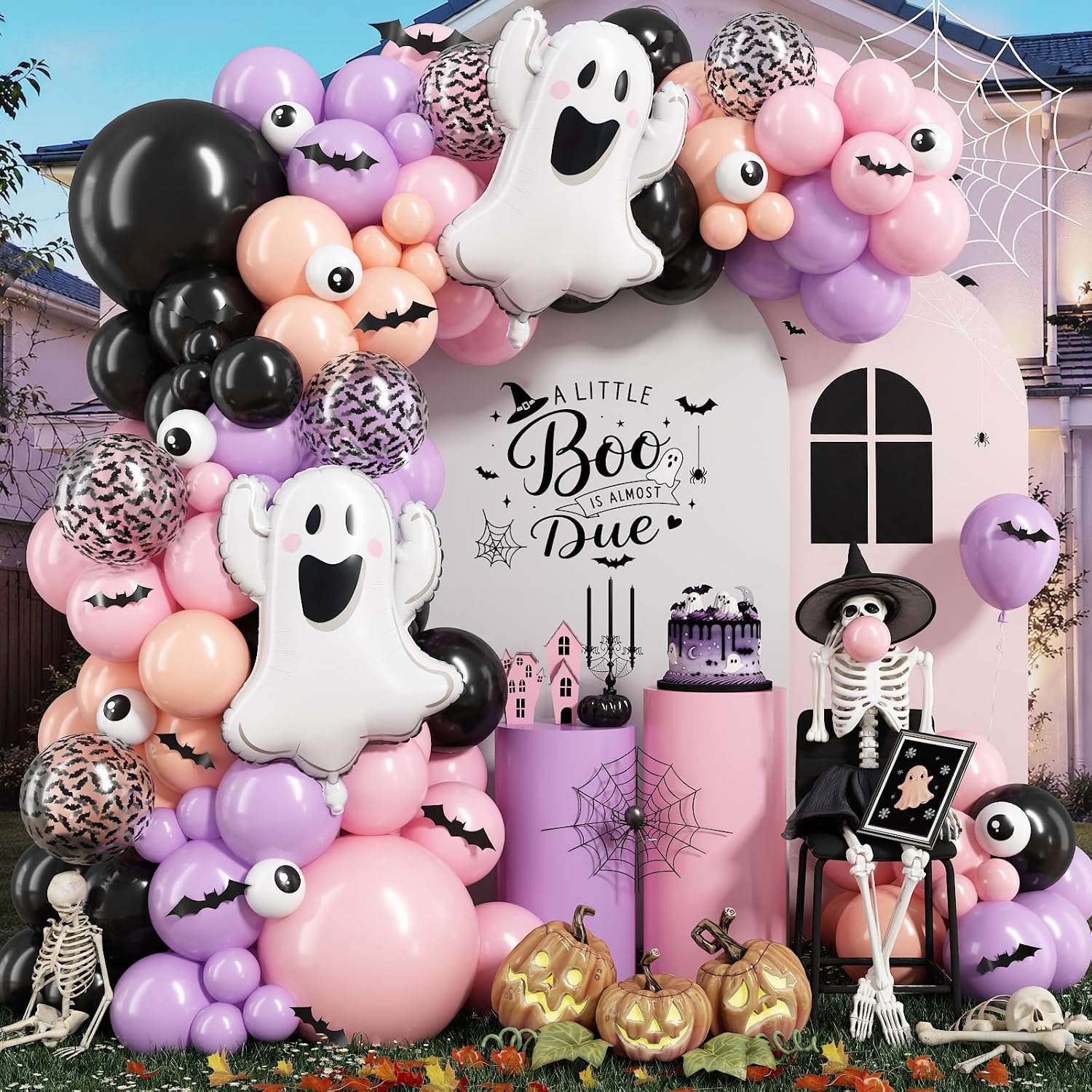 Balloon Arch Kit - Cadılar Bayramı Balon Çelenk Kemer Seti,