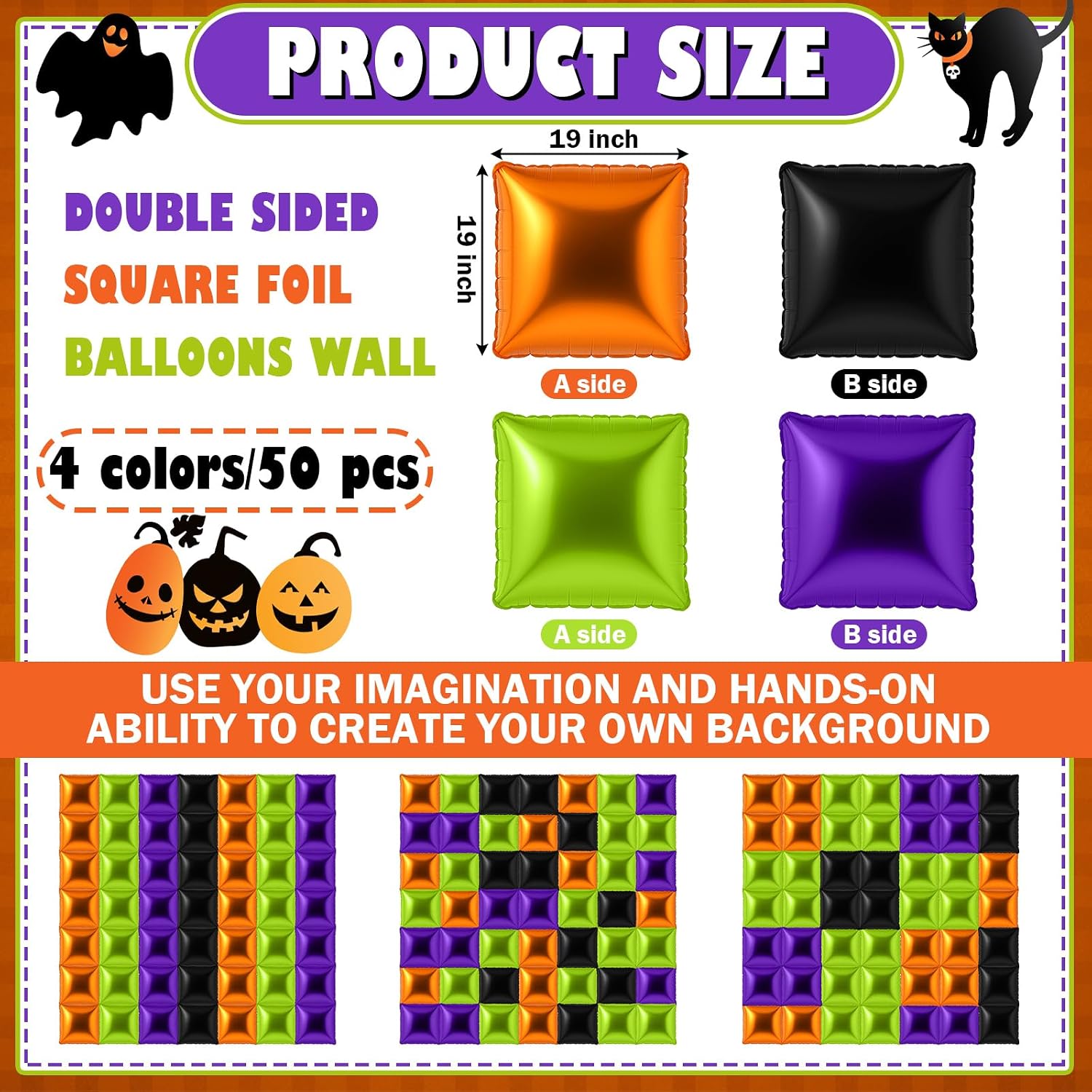 50 Adet Cadılar Bayramı Balon  - Balloon Arch Kit incelemesi ve fiyatı