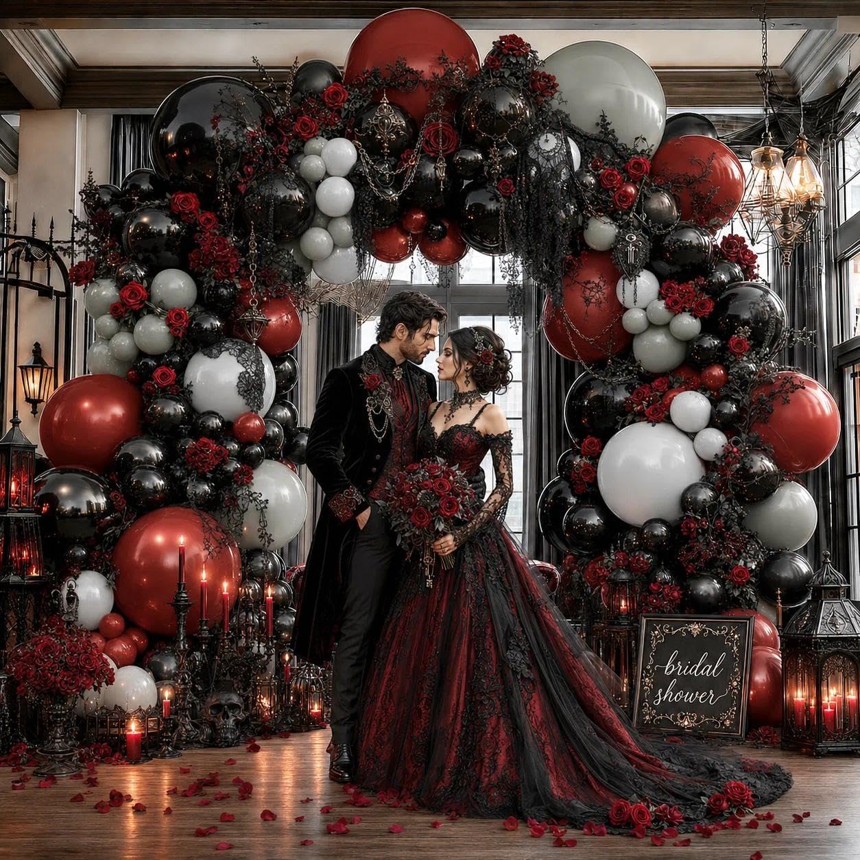 Koyu Kırmızı Siyah Balon Kemer - Balloon Arch Kit incelemesi ve fiyatı